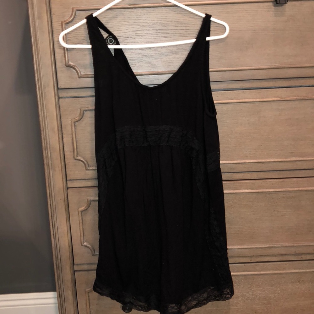 Black Volcom Lace Romper